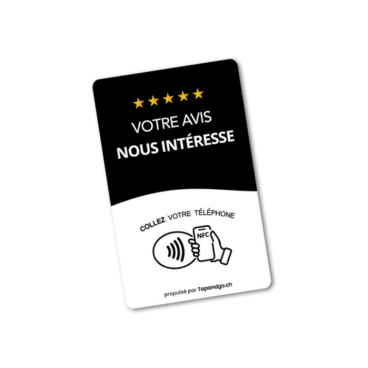 Carte Votre Avis Nous Intéresse Tap&Go