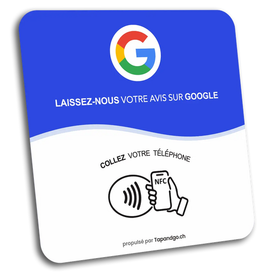 Plaque NFC Avis Google Tap&Go