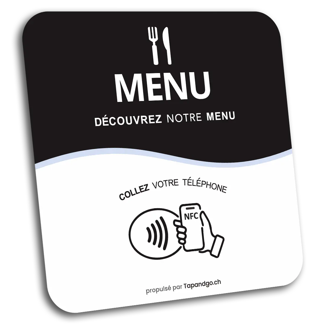 Plaque Menu Tap&Go