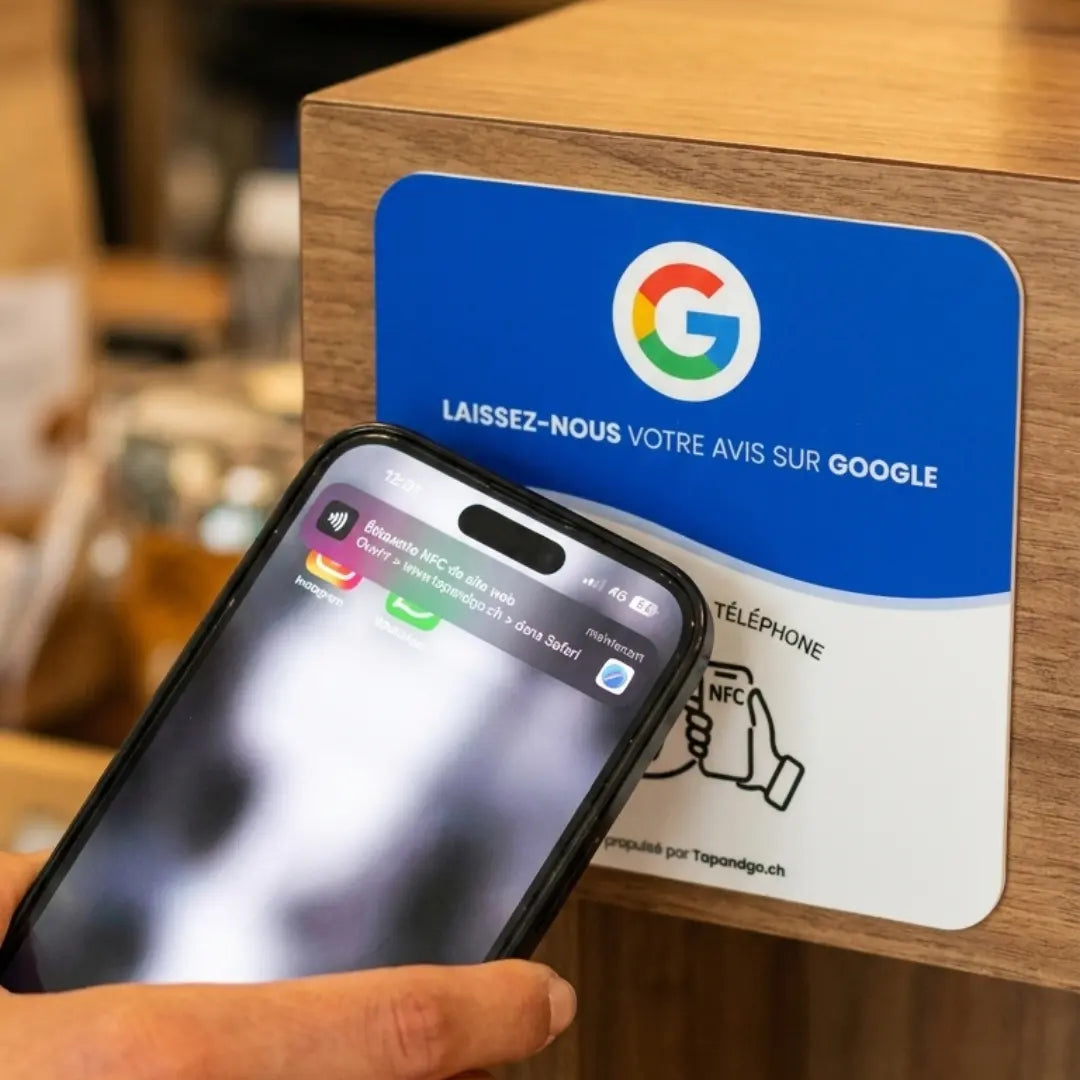 Plaque avis Google Tap&Go