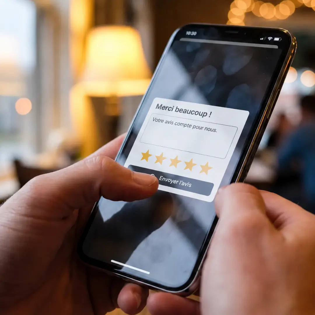Plaque avis Google Tap&Go